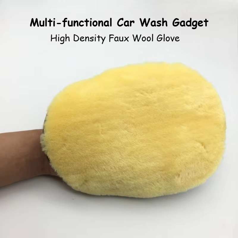 Car Detailing Wash Mitt Microfiber Wool - Luva de lavagem de carros em