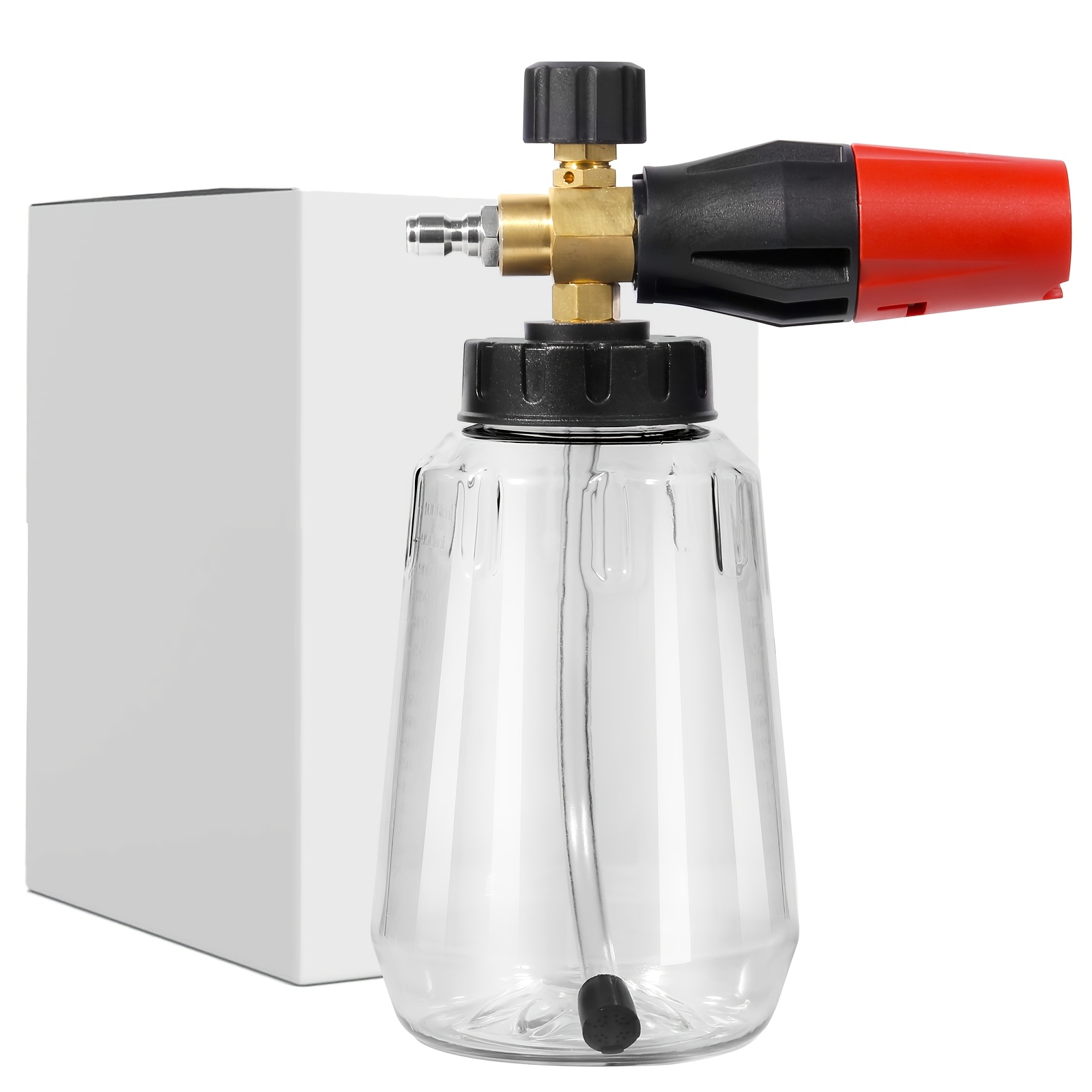 Foam Cannon Pressure Washer Wide Mouth - Canhão de espuma ajustável resistente, garrafa