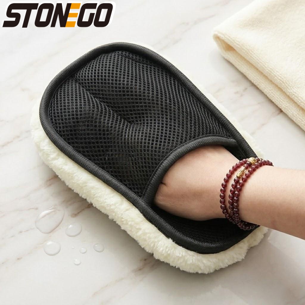 Car Detailing Wash Mitt Microfiber Wool - Luvas de Limpeza de Carro em
