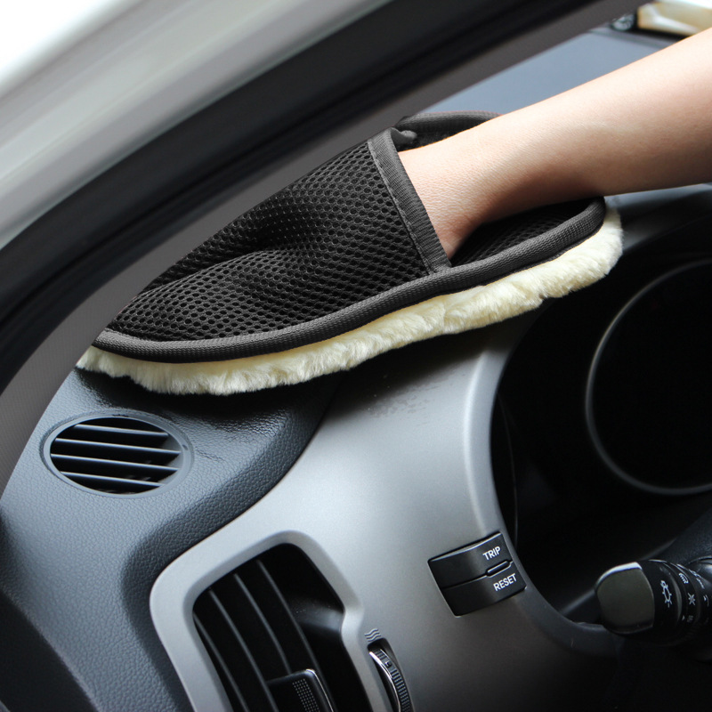 Luva de Lavagem Automotiva de  - Car Detailing Wash Mitt Microfiber Wool avaliação e preço