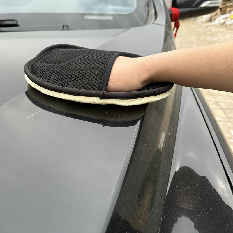 4 luvas de microfibra para lav - Car Detailing Wash Mitt Microfiber Wool avaliação e preço
