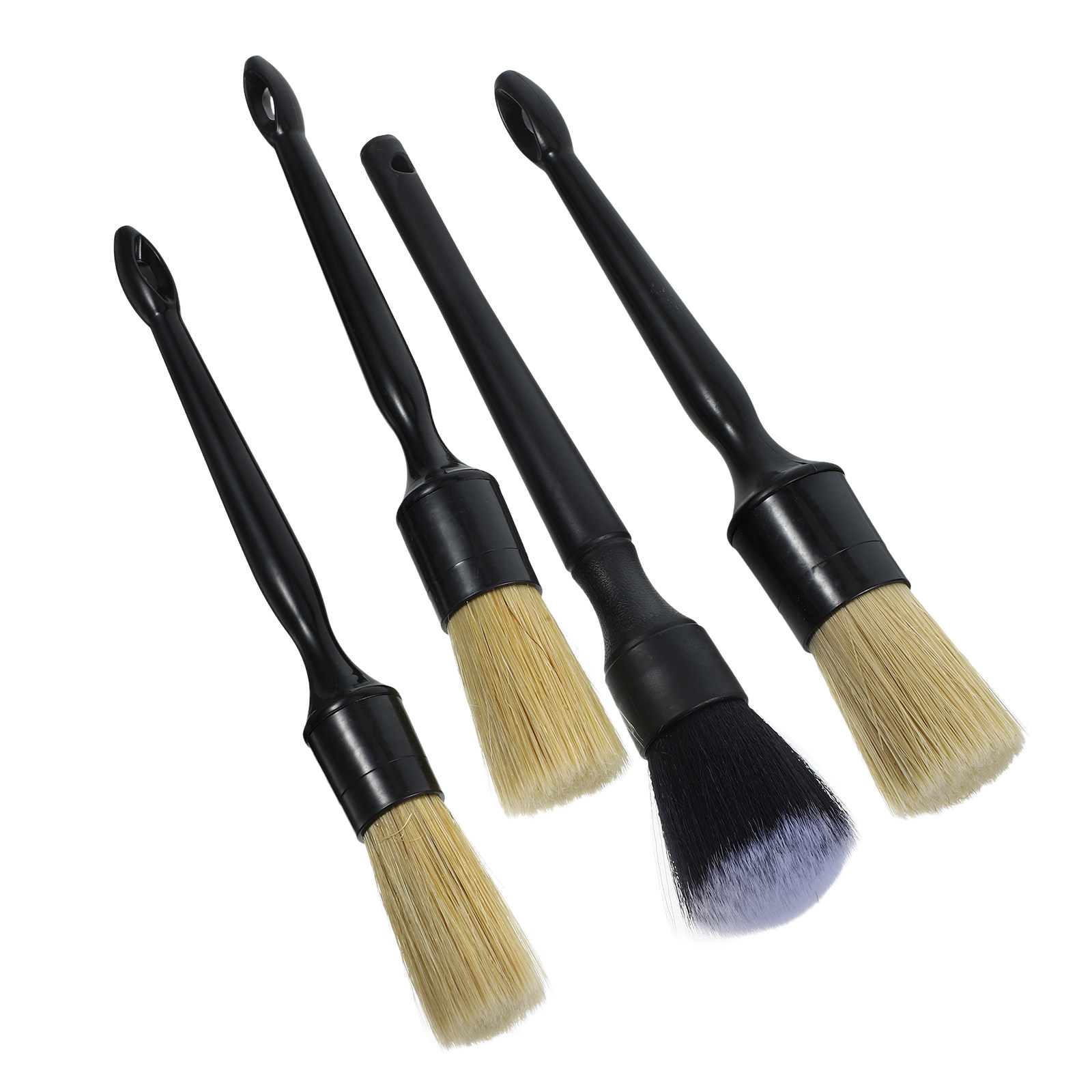 1 conjunto de escovas de cerda - Car Detailing Brush Set Boar Hair Interior avaliação e preço