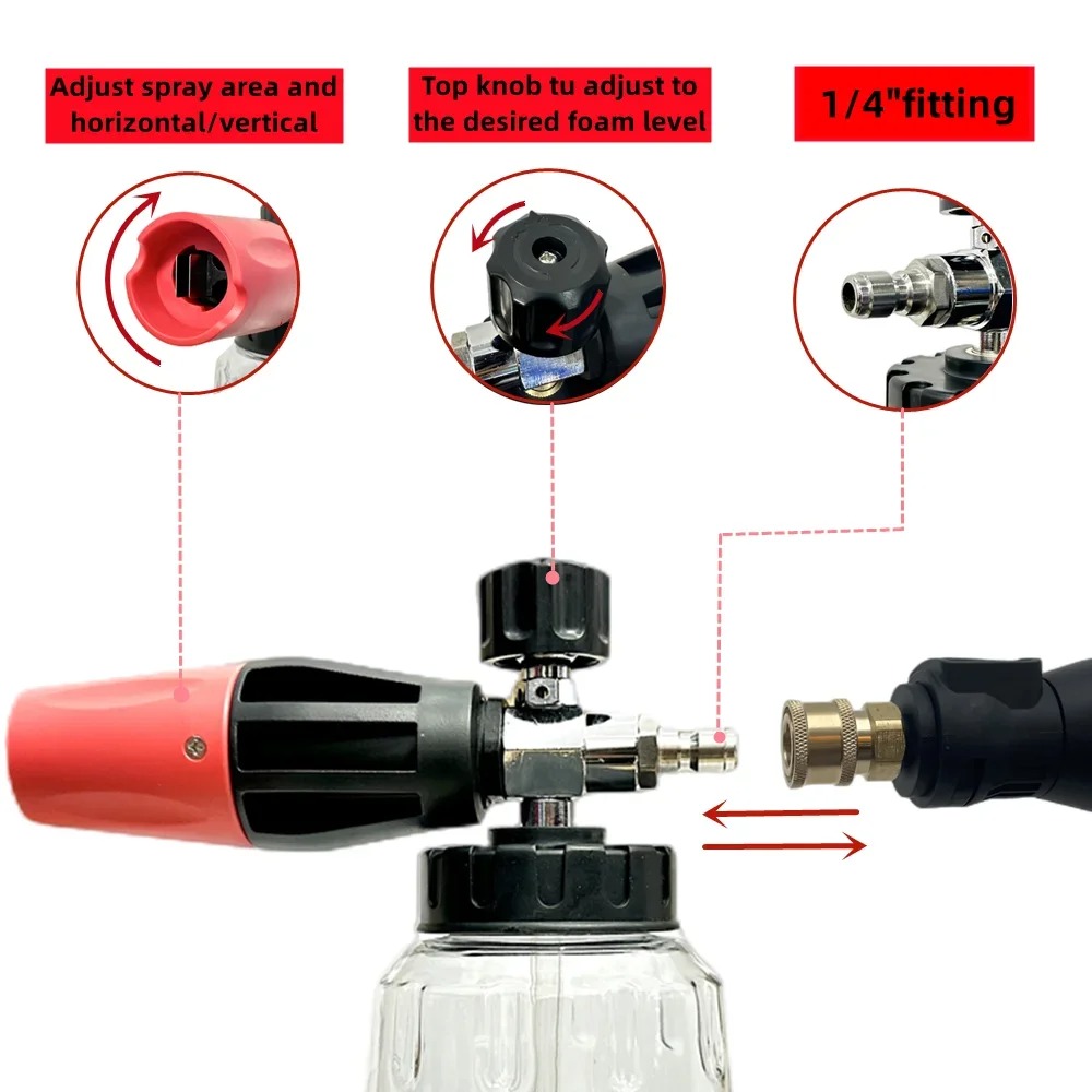 1 Peça Canhão de Espuma PA Aju - Foam Cannon Pressure Washer Wide Mouth avaliação e preço