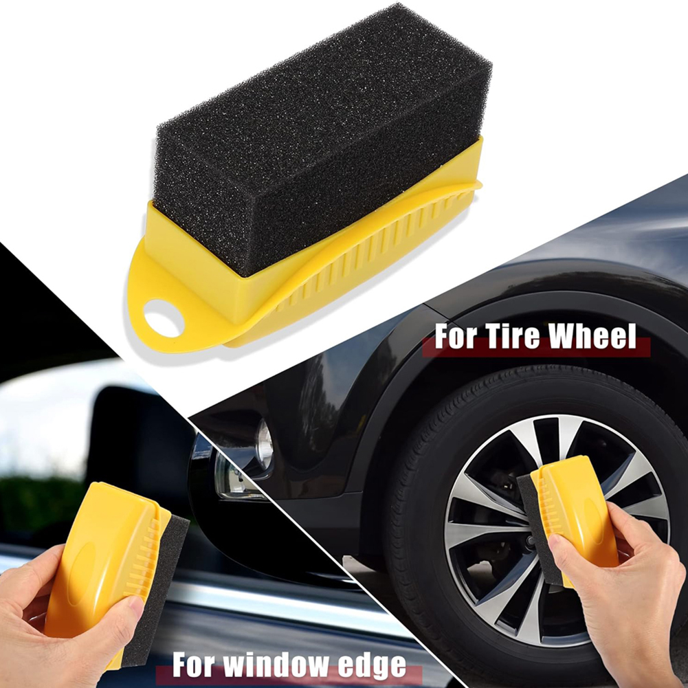 Aplicador de Cera para Pneus c - Tire Shine Applicator Curved Sponge Brush avaliação e preço