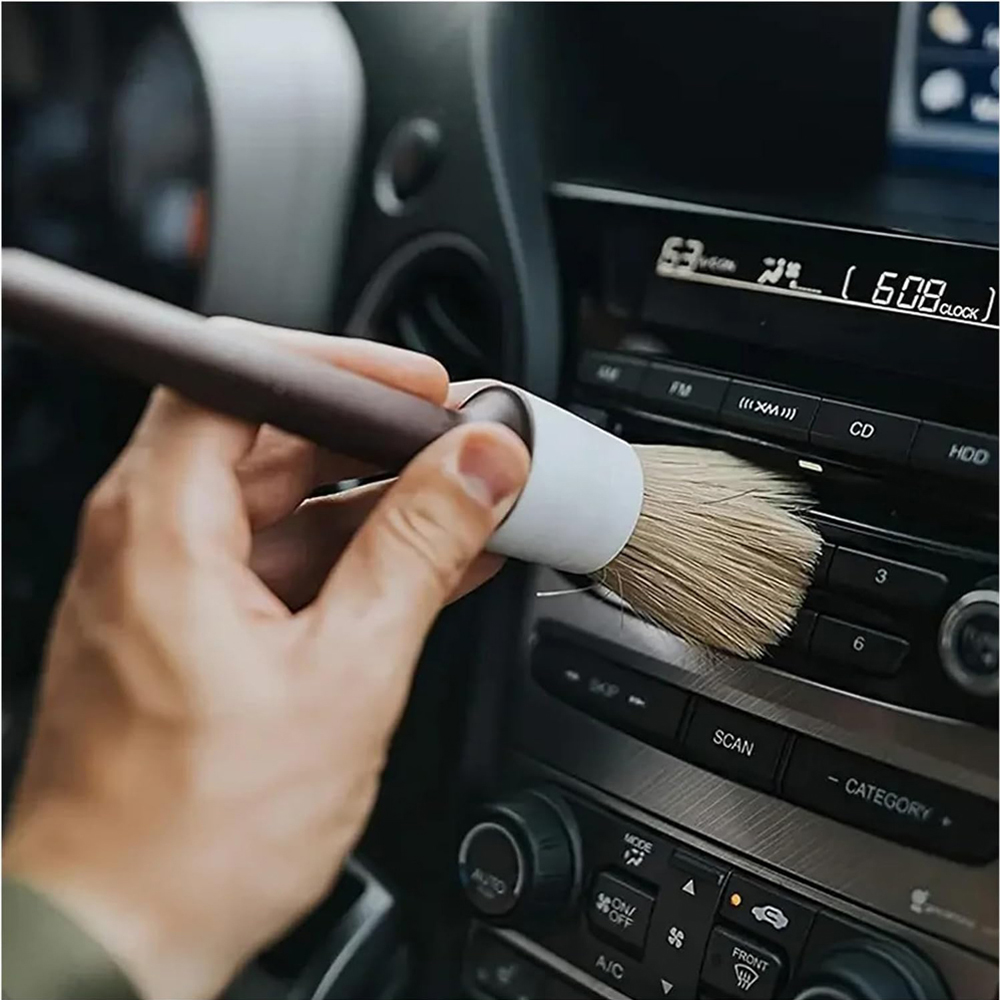 Conjunto de 3 Escovas para Det - Car Detailing Brush Set Boar Hair Interior avaliação e preço