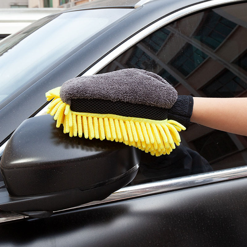 Luva de Microfibra Chenille Im - Car Detailing Wash Mitt Microfiber Wool avaliação e preço