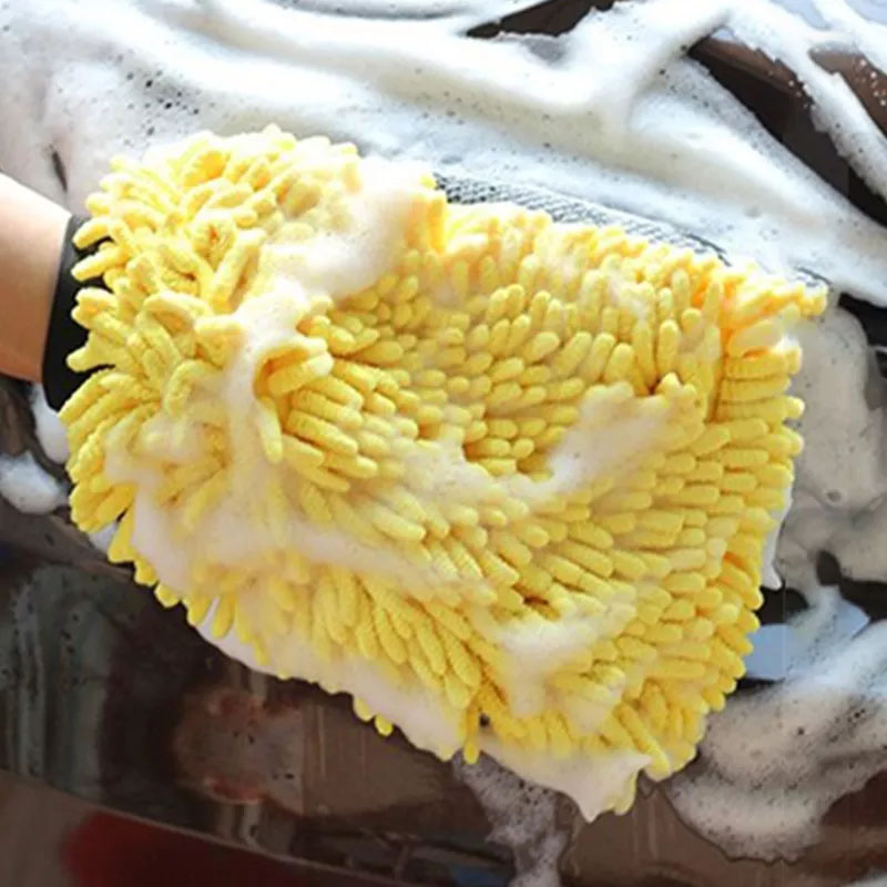 Luva de Microfibra Chenille Im - Car Detailing Wash Mitt Microfiber Wool avaliação e preço