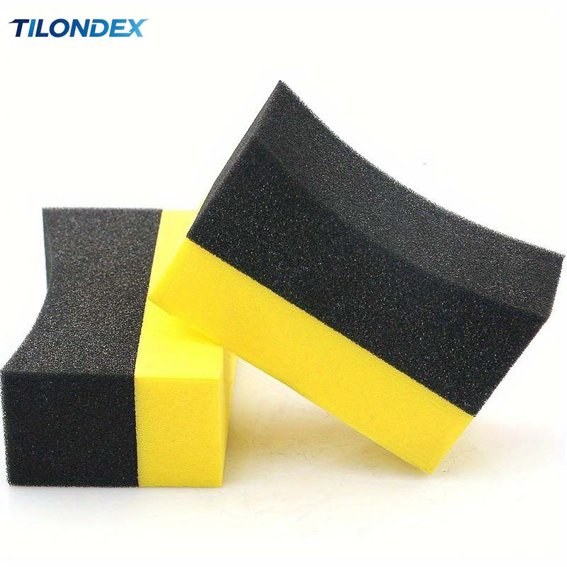 Almofadas Aplicadoras de Brilh - Tire Shine Applicator Curved Sponge Brush avaliação e preço