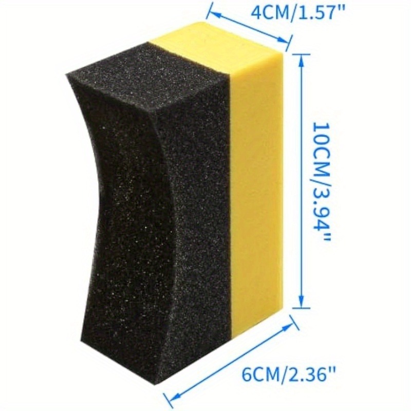 Almofadas Aplicadoras de Brilh - Tire Shine Applicator Curved Sponge Brush avaliação e preço