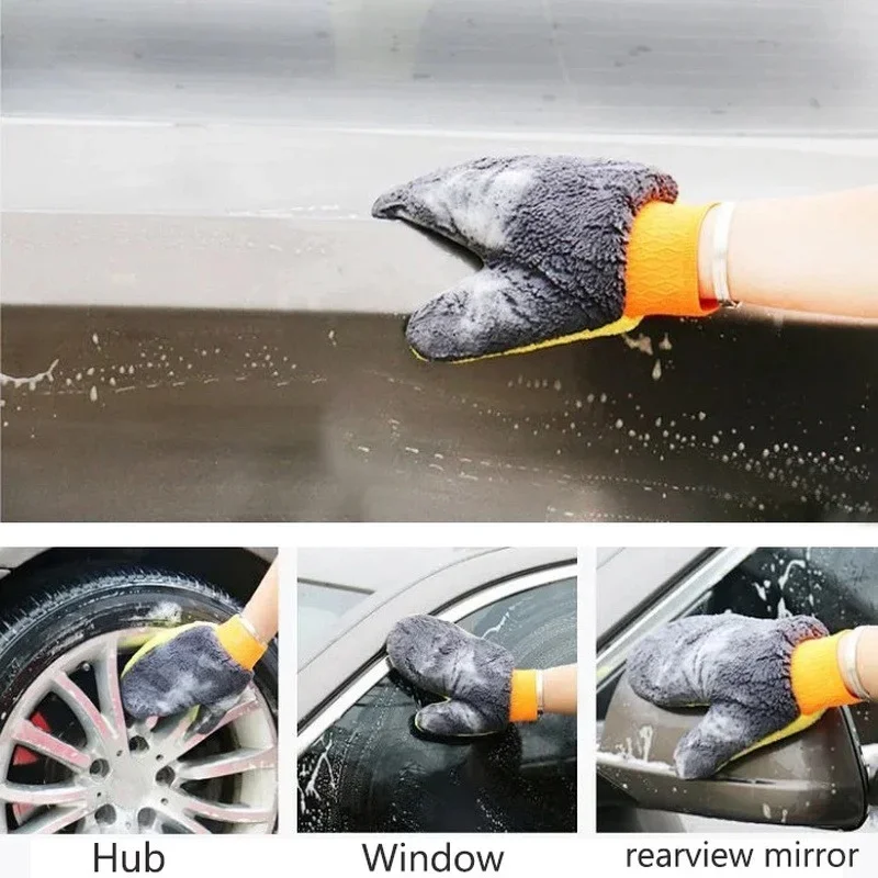 Luvas de microfibra para lavar - Car Detailing Wash Mitt Microfiber Wool avaliação e preço
