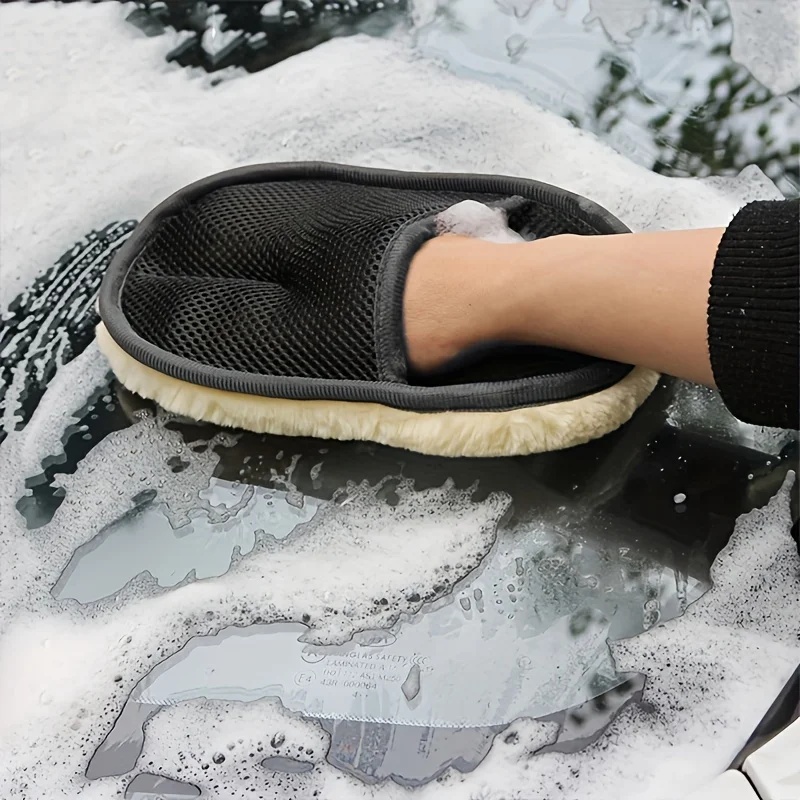 Luva de Microfibra para Lavage - Car Detailing Wash Mitt Microfiber Wool avaliação e preço