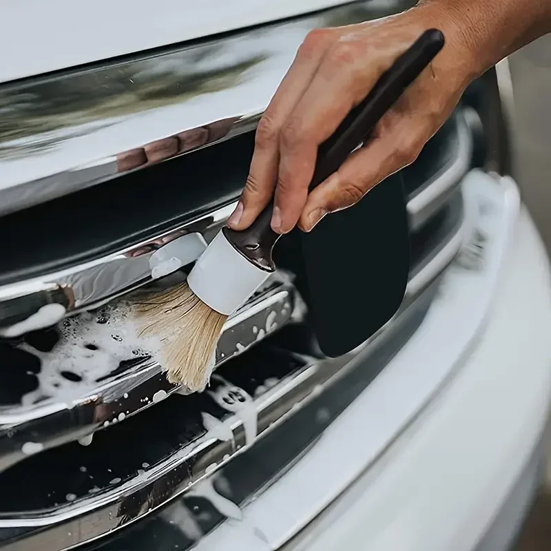 Conjunto de 3 Escovas para Det - Car Detailing Brush Set Boar Hair Interior avaliação e preço