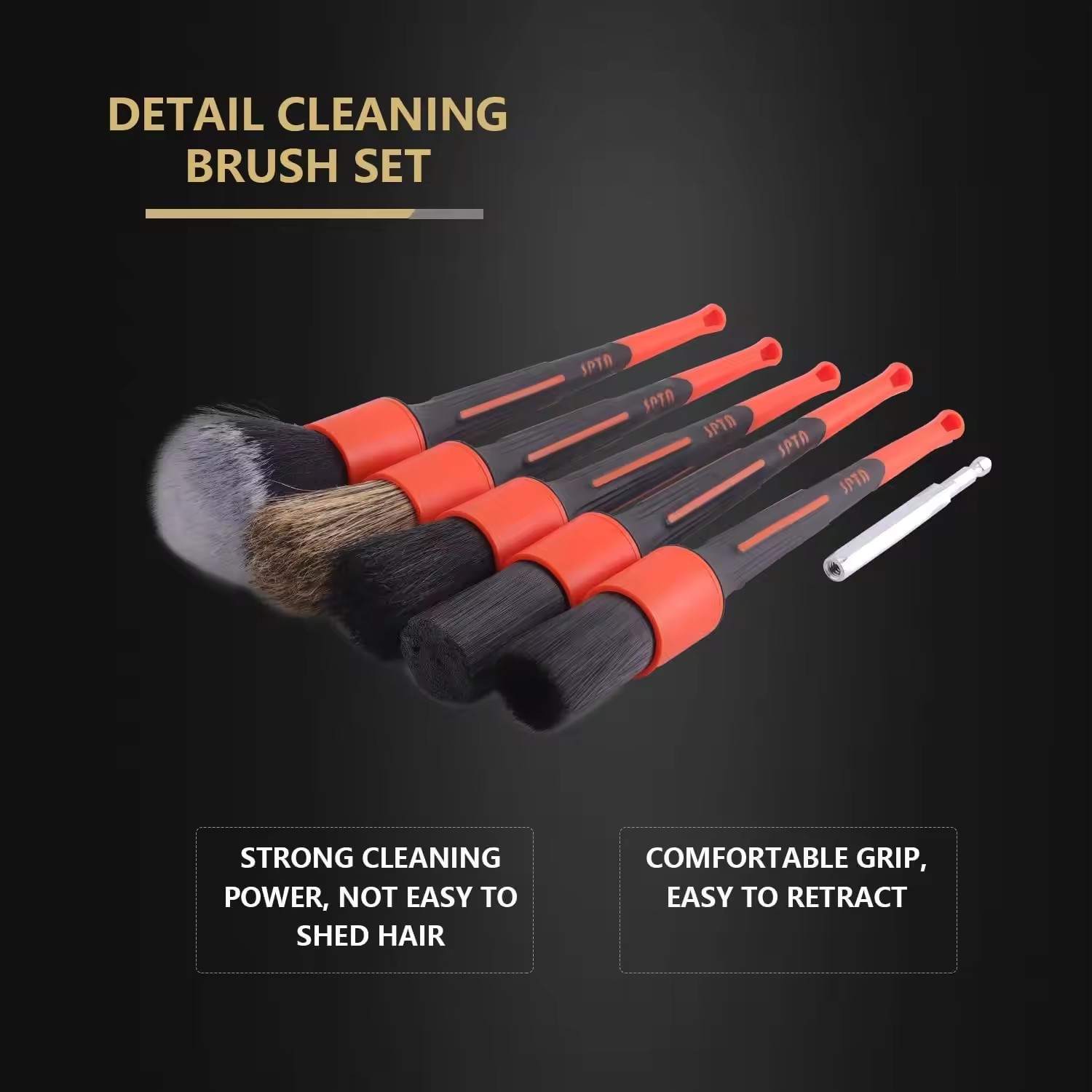 SPTA 5 unidades de cabelo de j - Car Detailing Brush Set Boar Hair Interior avaliação e preço