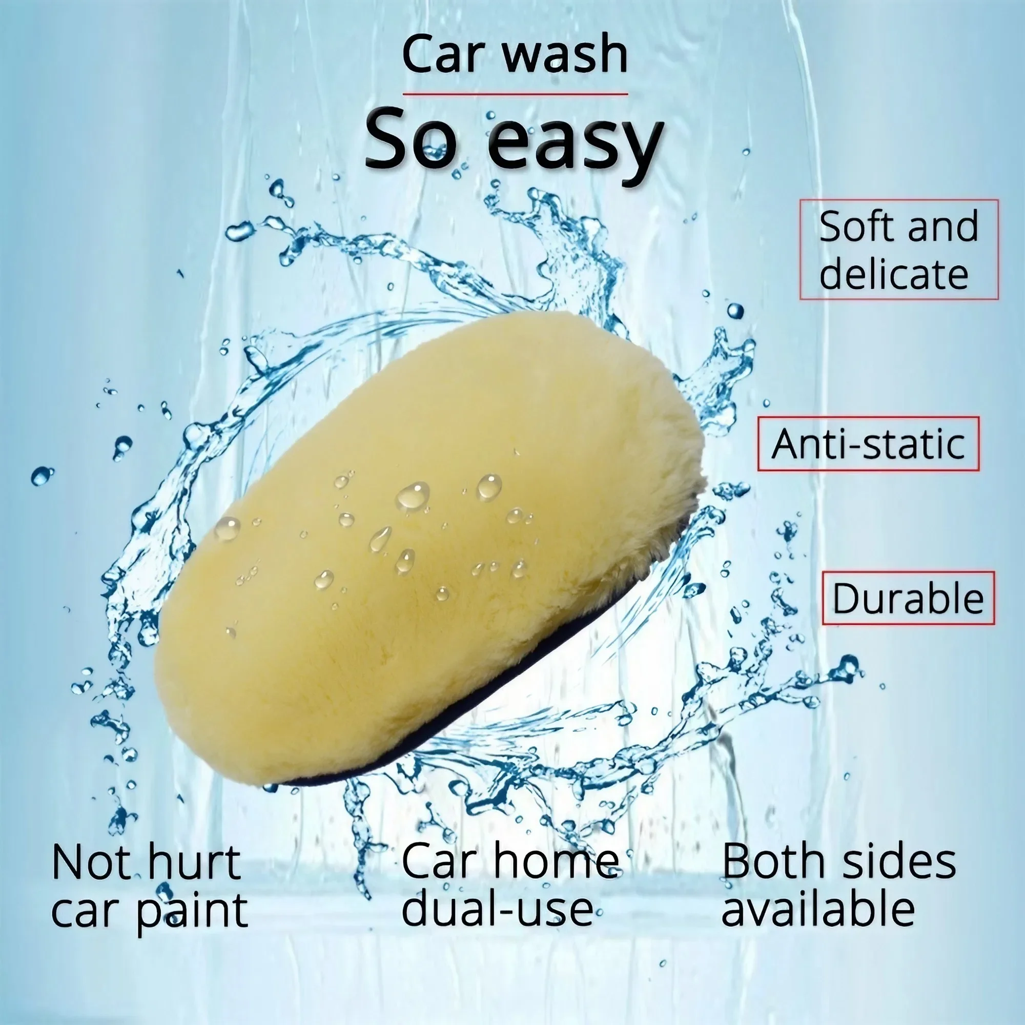 Luvas de Limpeza de Carro em M - Car Detailing Wash Mitt Microfiber Wool avaliação e preço