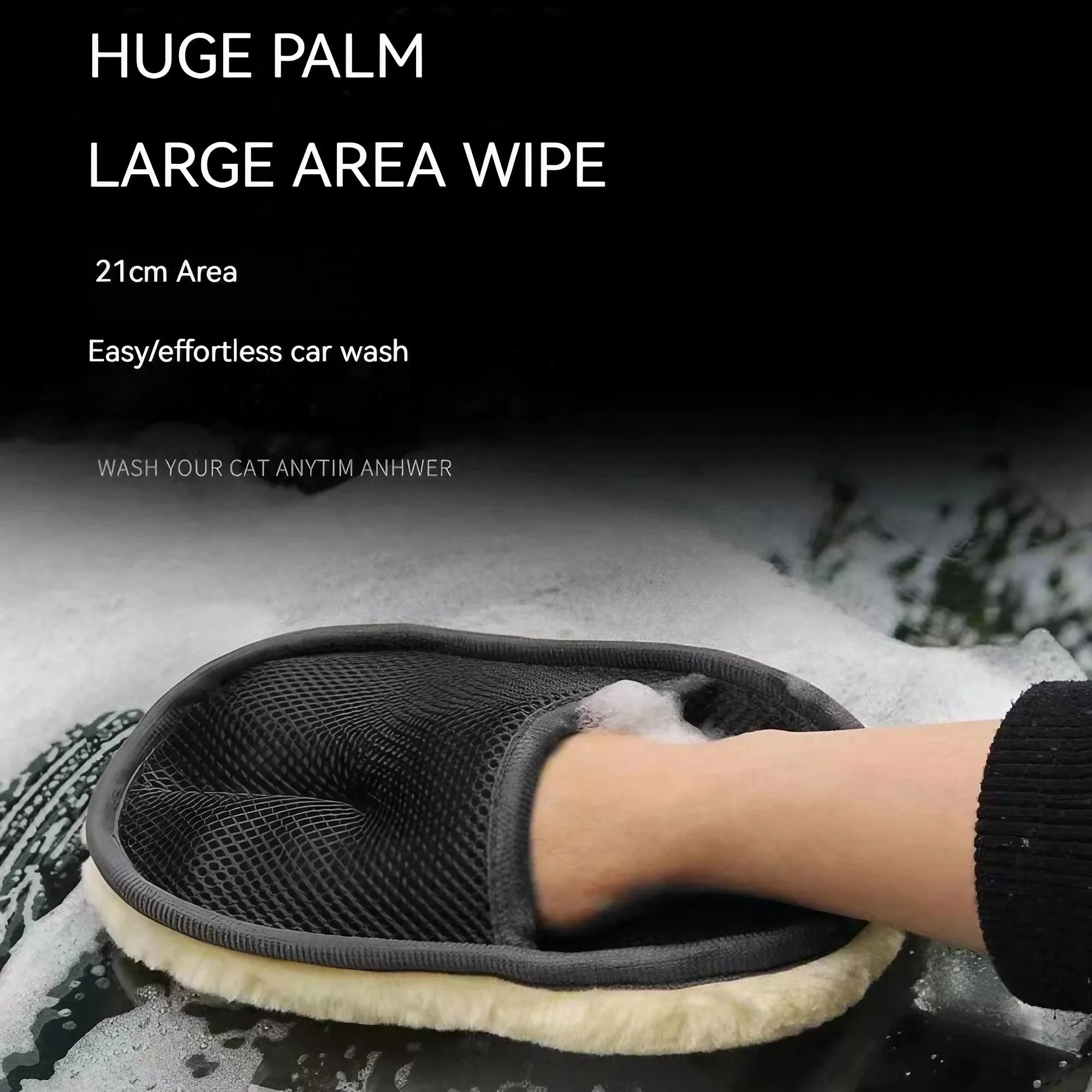 Luvas de Limpeza de Carro em M - Car Detailing Wash Mitt Microfiber Wool avaliação e preço