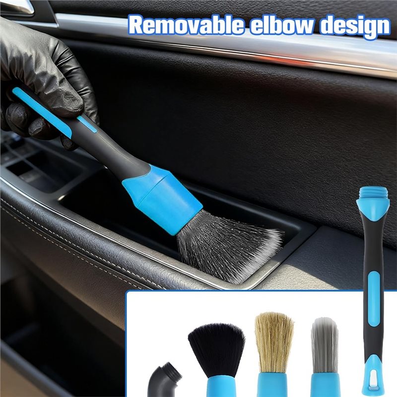 Conjunto de escovas para detal - Car Detailing Brush Set Boar Hair Interior avaliação e preço